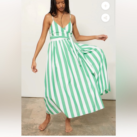Mara Hoffman Other - MARA HOFFMAN
ALMA DRESS GREEN AND WHITE STRIPE swim dress xs